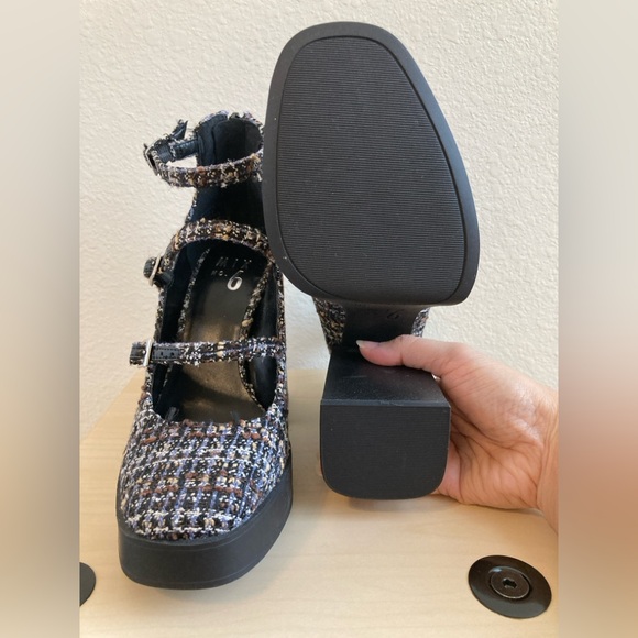 Mix No. 6 Tweed Multi-Color Platform Shoes - Picture 11 of 11
